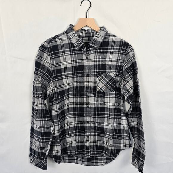Pendleton Gray Cotton Flannel Shirt Size L – Plaid Button Down - Picture 1 of 4